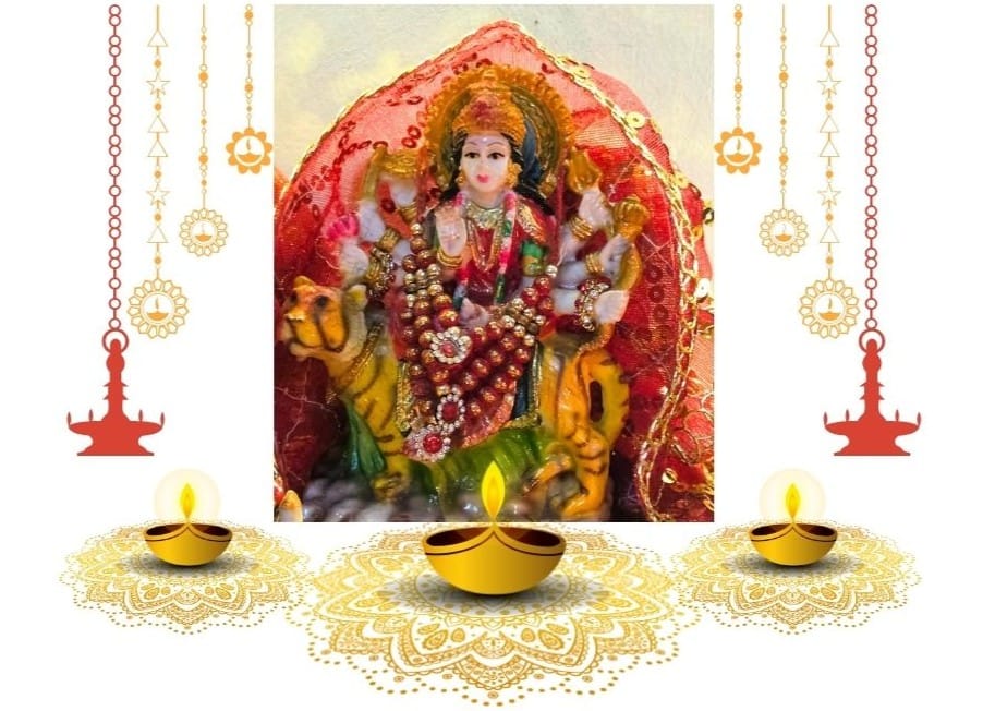 Durga Chalisa edited and created with canva